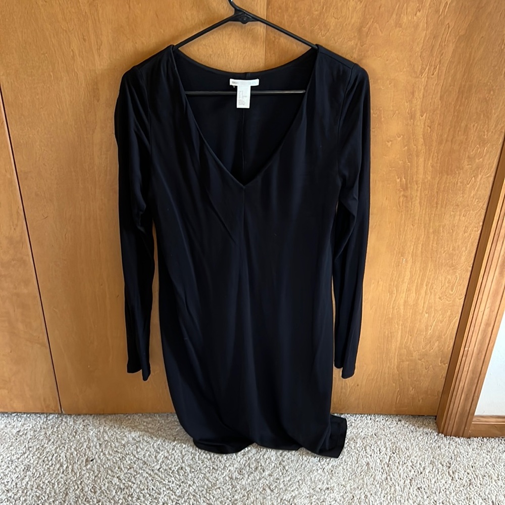 H&M Basics Black Long sleeve Dress